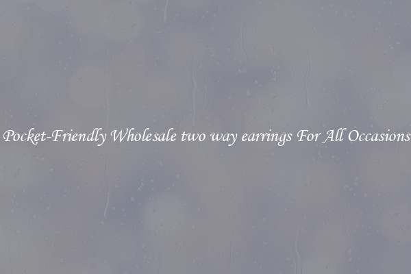Pocket-Friendly Wholesale two way earrings For All Occasions