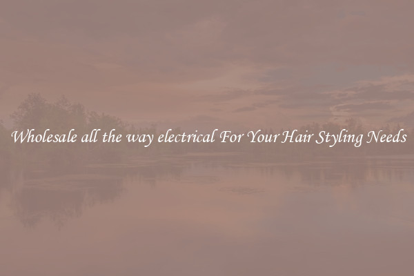 Wholesale all the way electrical For Your Hair Styling Needs
