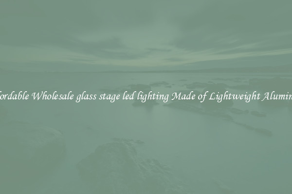 Affordable Wholesale glass stage led lighting Made of Lightweight Aluminum 