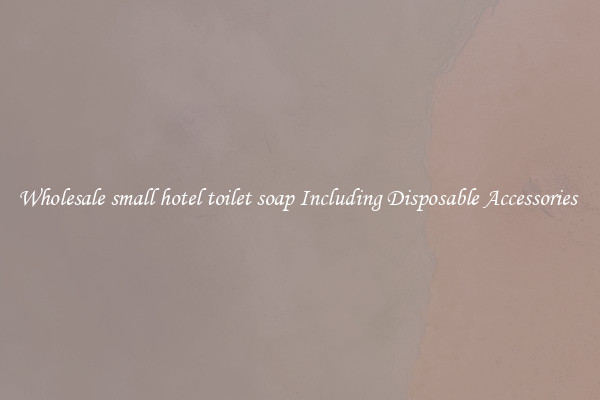 Wholesale small hotel toilet soap Including Disposable Accessories 