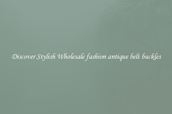 Discover Stylish Wholesale fashion antique belt buckles