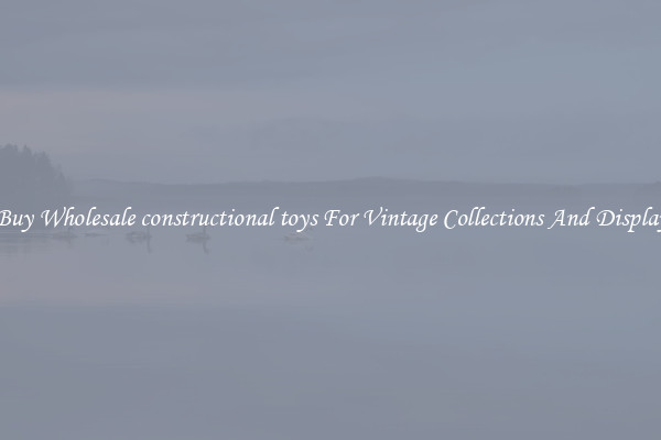 Buy Wholesale constructional toys For Vintage Collections And Display