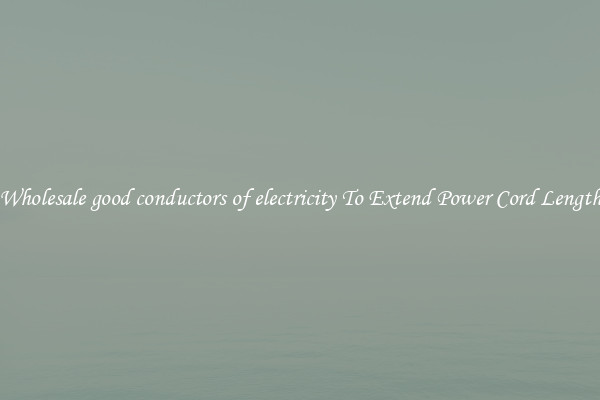 Wholesale good conductors of electricity To Extend Power Cord Length
