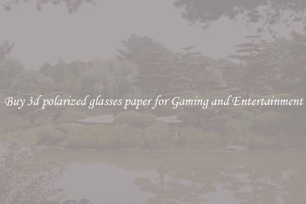Buy 3d polarized glasses paper for Gaming and Entertainment