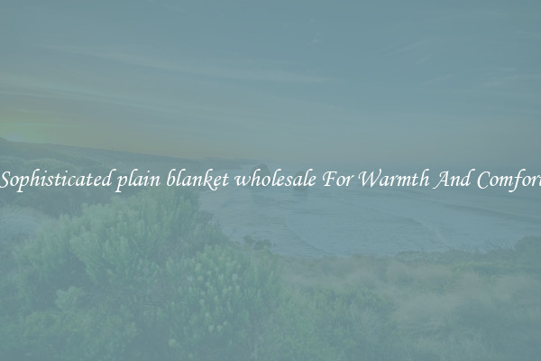 Sophisticated plain blanket wholesale For Warmth And Comfort