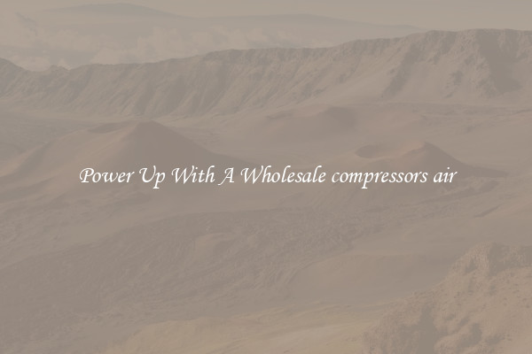 Power Up With A Wholesale compressors air