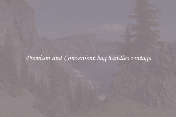 Premium and Convenient bag handles vintage