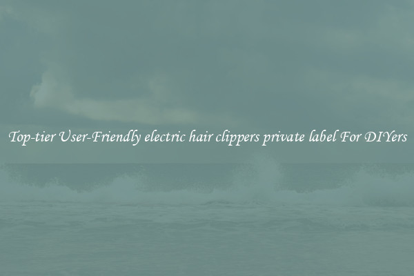 Top-tier User-Friendly electric hair clippers private label For DIYers