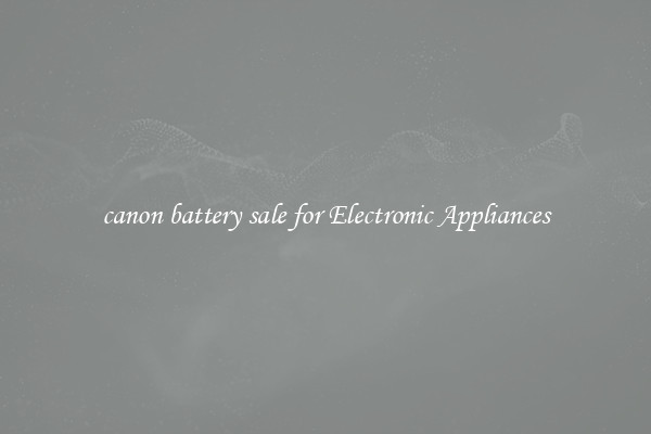 canon battery sale for Electronic Appliances