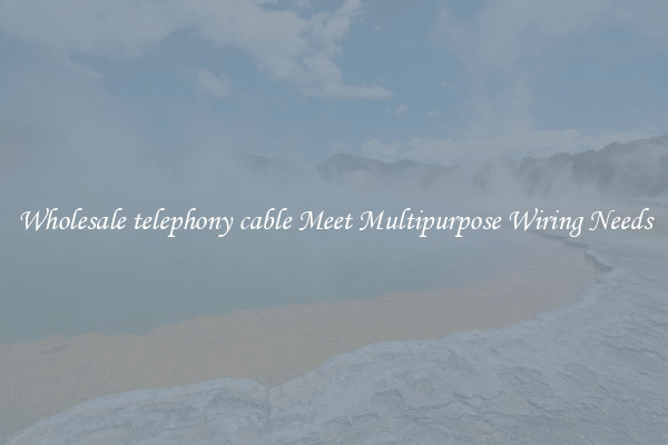 Wholesale telephony cable Meet Multipurpose Wiring Needs
