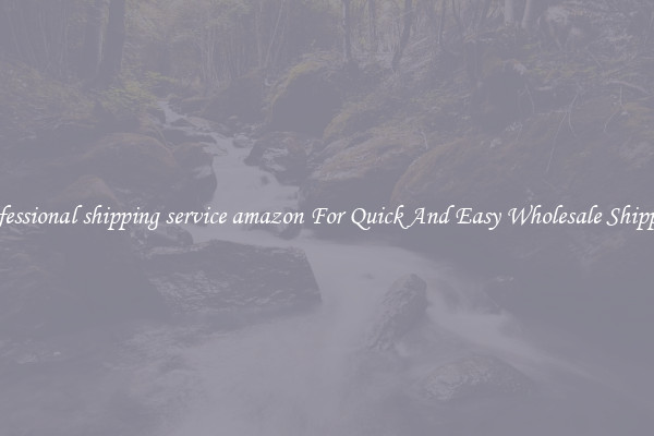 professional shipping service amazon For Quick And Easy Wholesale Shipping