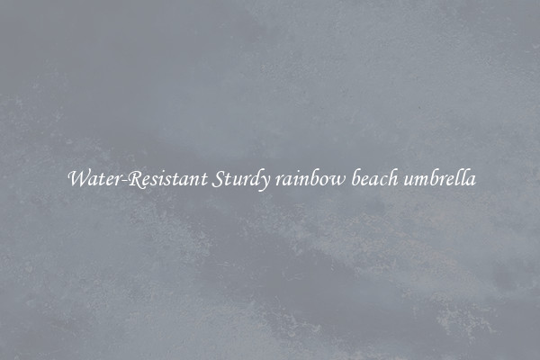 Water-Resistant Sturdy rainbow beach umbrella