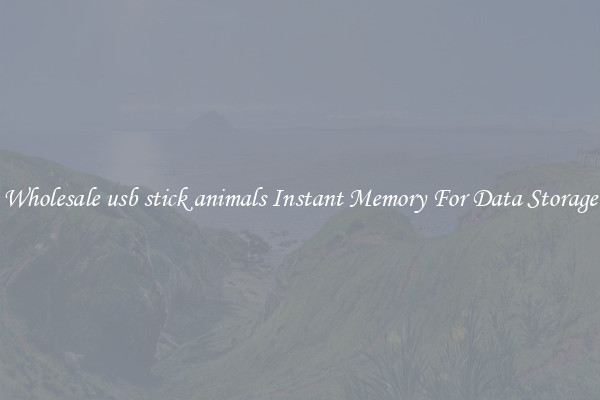 Wholesale usb stick animals Instant Memory For Data Storage