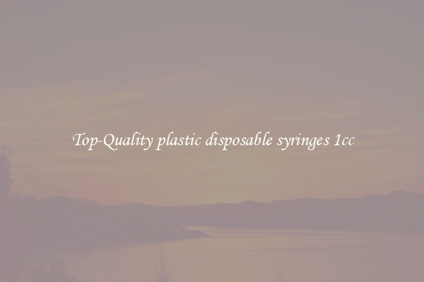 Top-Quality plastic disposable syringes 1cc