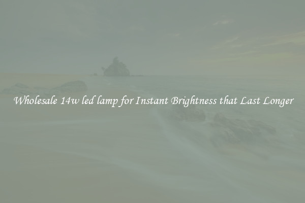 Wholesale 14w led lamp for Instant Brightness that Last Longer