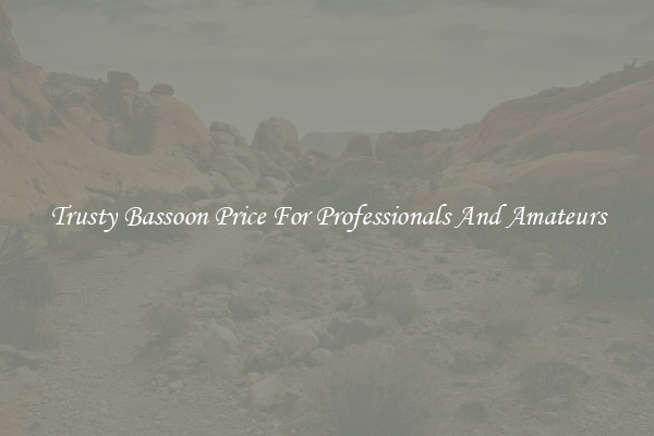 Trusty Bassoon Price For Professionals And Amateurs