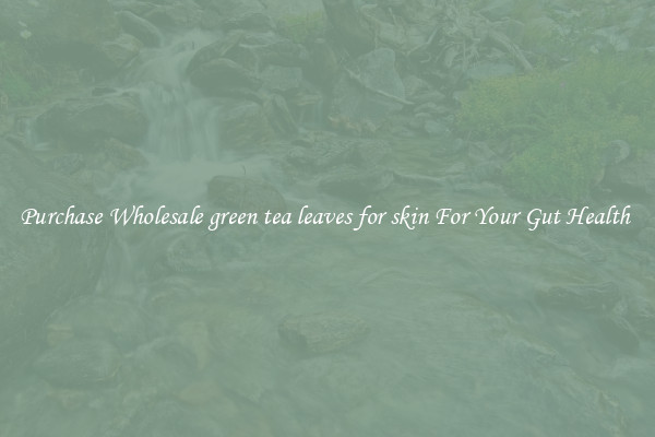 Purchase Wholesale green tea leaves for skin For Your Gut Health 