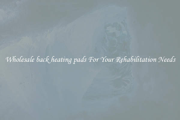 Wholesale back heating pads For Your Rehabilitation Needs