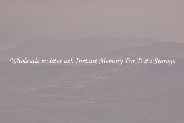 Wholesale twister usb Instant Memory For Data Storage