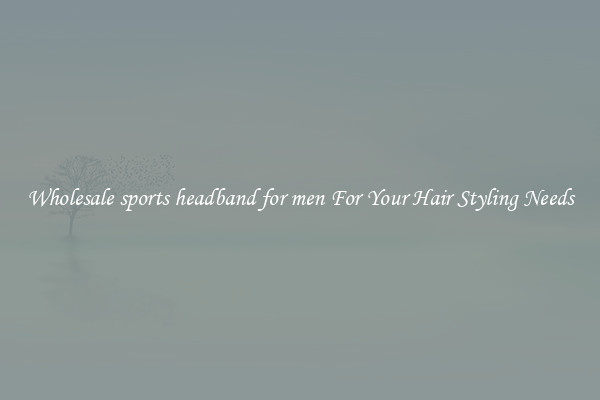 Wholesale sports headband for men For Your Hair Styling Needs